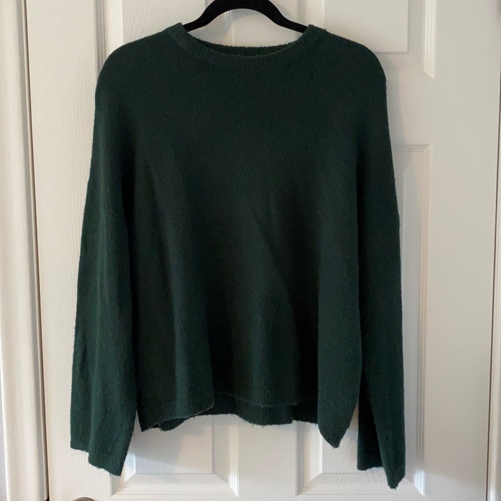 Oak + Fort Forrest Green Long-Sleeve Sweater